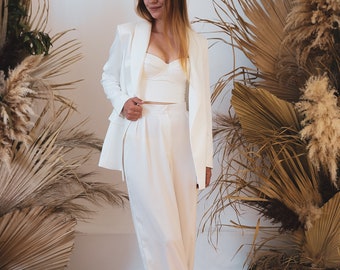Bridal Pantsuit - Etsy