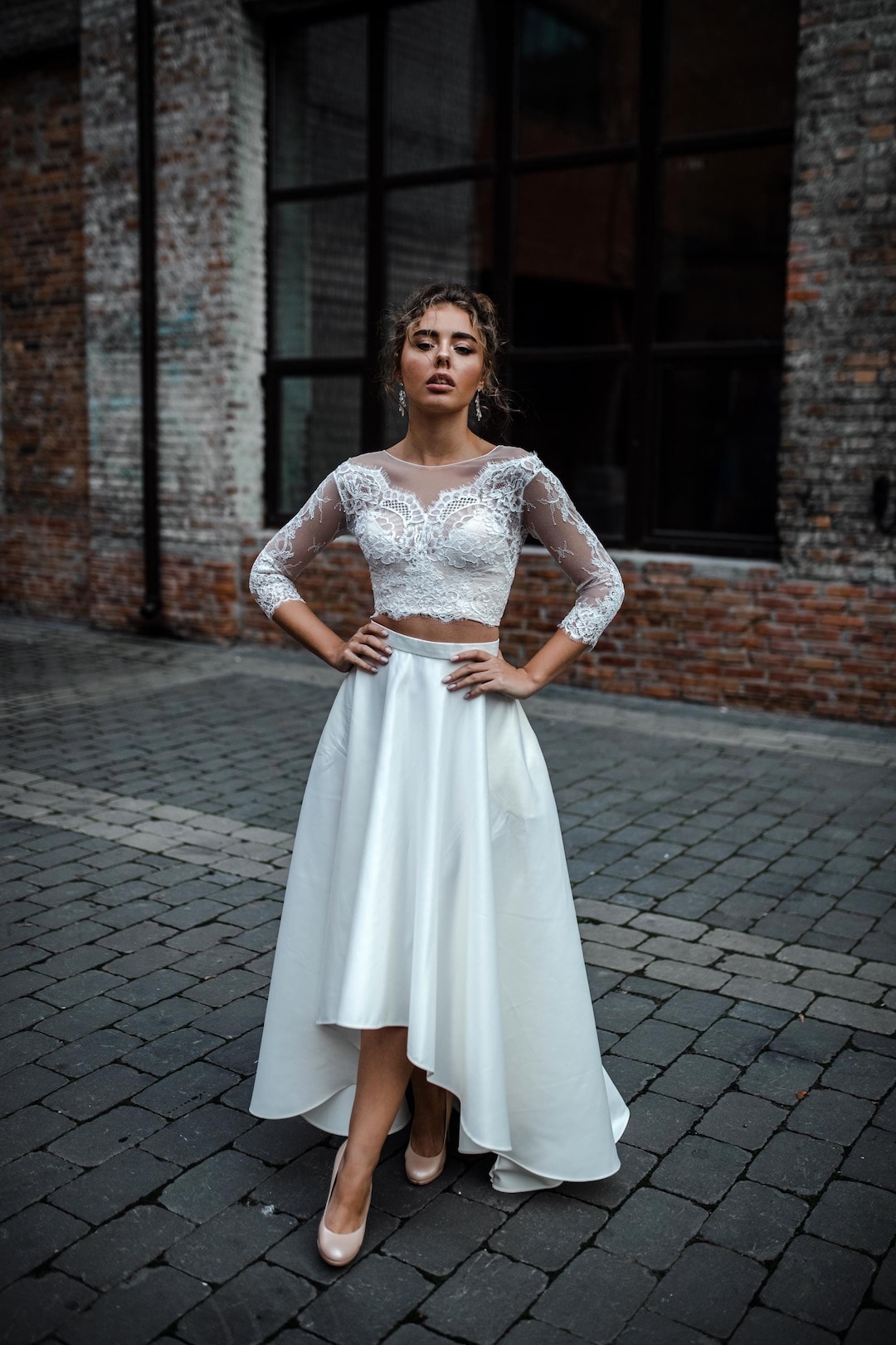 Gonna Abiti Sposa Per Donne Basse Donne Basse Vestiti Lunghi Per - Main Image