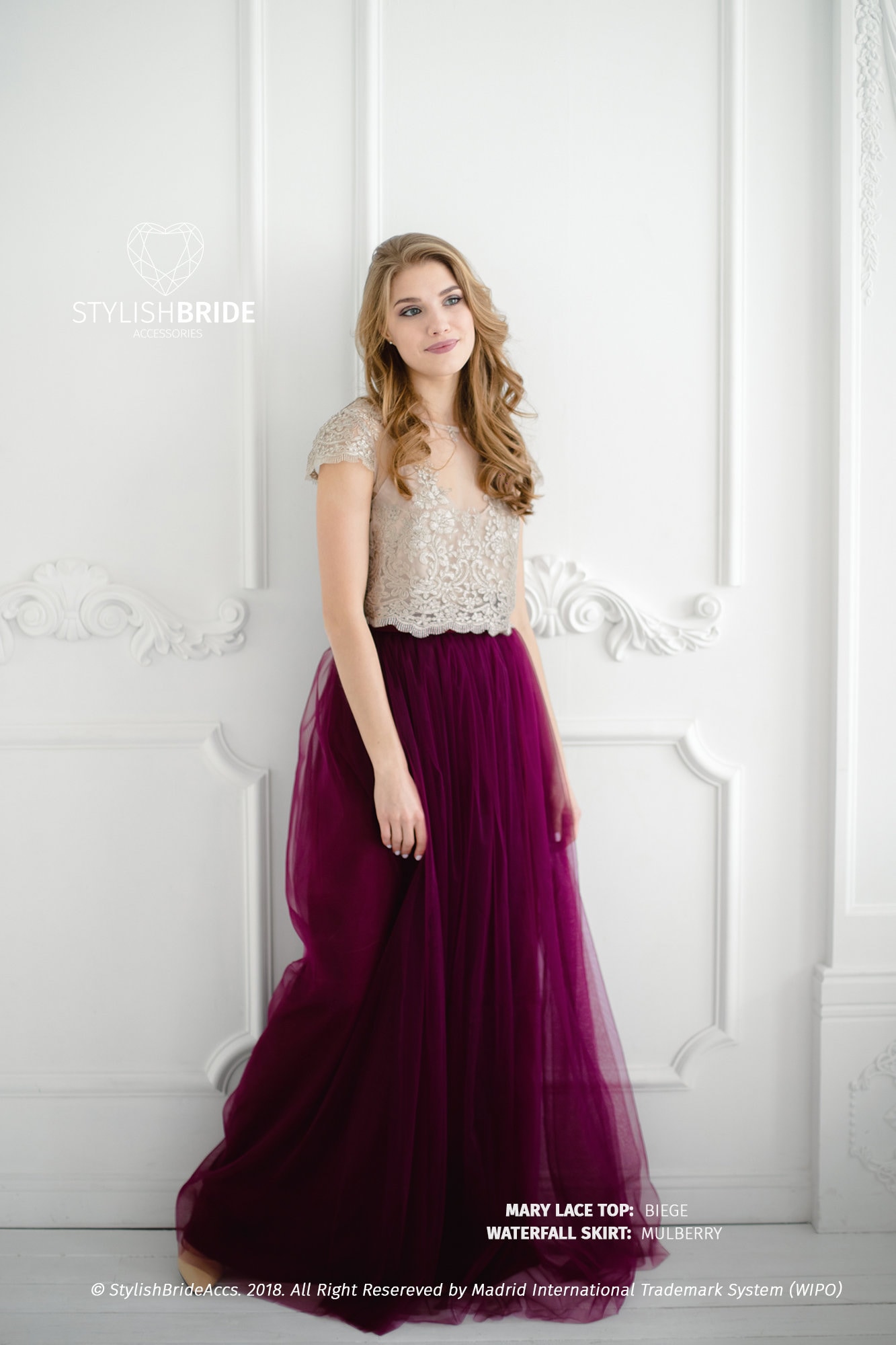 Beige Mulberry Bridesmaids Lace Dress Floor Length Beige - Etsy
