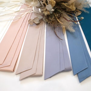 In stock Silk sash (200 cm length/260 cm length),  Silk Sash, Silk Satin Bow, Long Sash for tulle skirt – ready to ship #1521