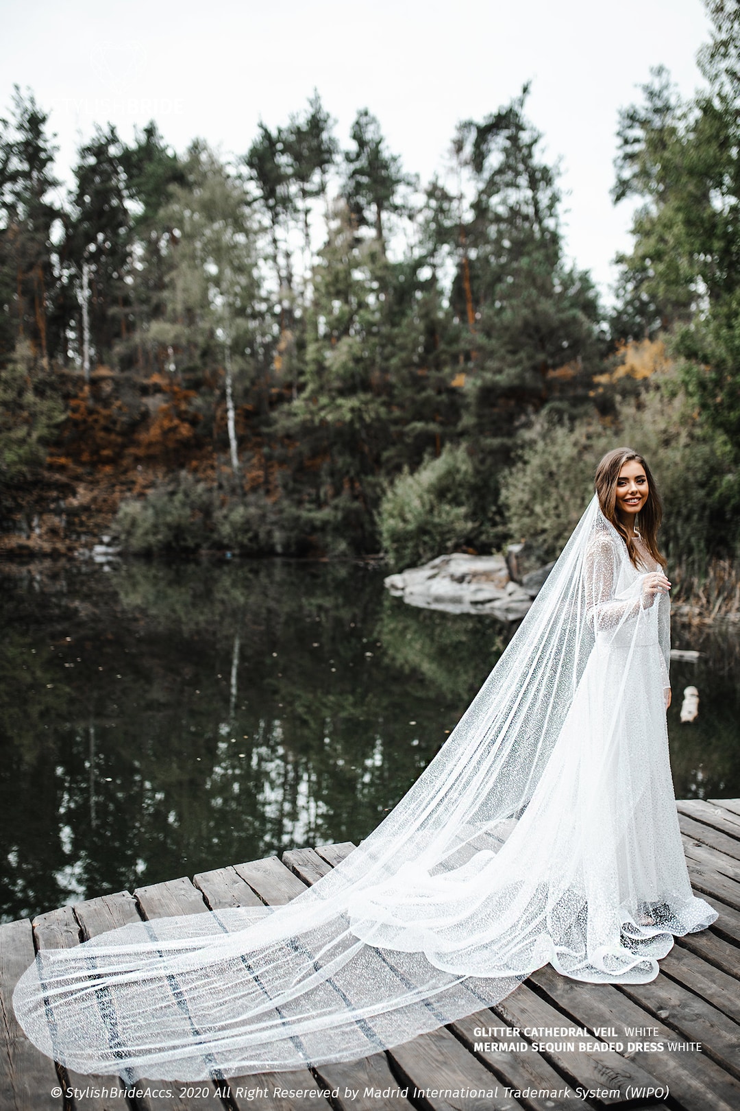 Velo Da Sposa Glitterato Incredibile Velo Da Sposa Con Glitter