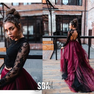 Black Wedding Dress Etsy