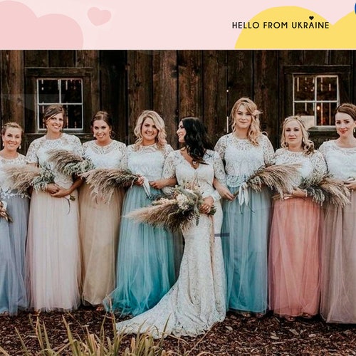 boho bridesmaid dresses lace