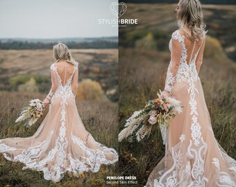 Wedding Dress Nude - Etsy