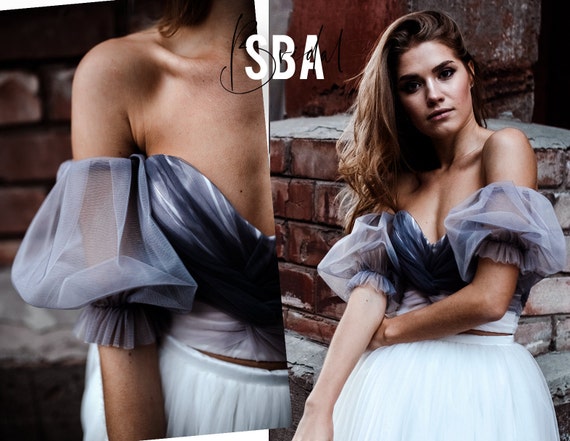 bustier with sleeves