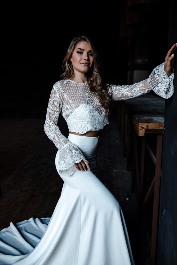 ivory bridal top