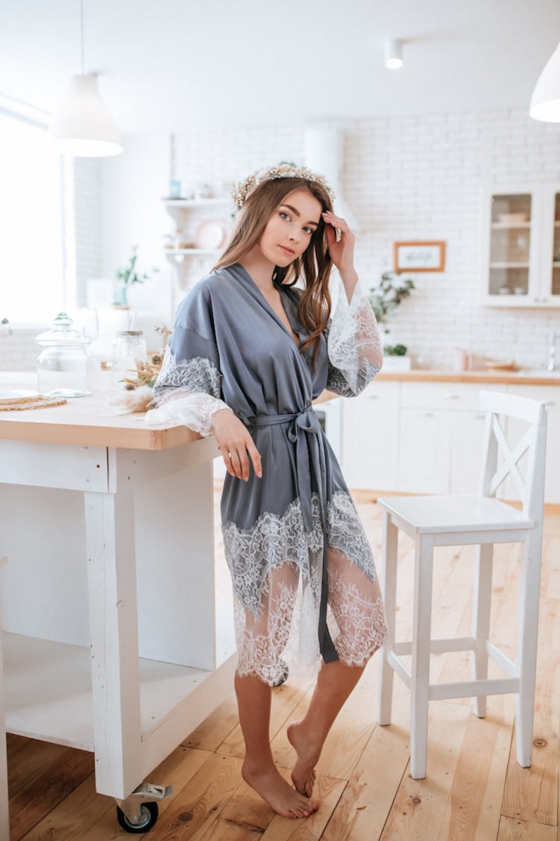 grey silk robes