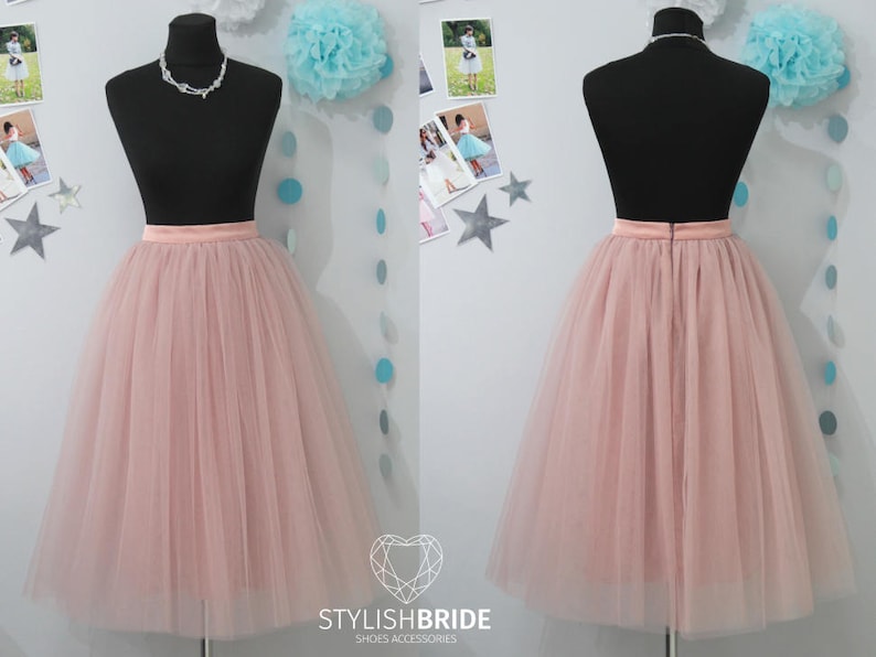 Tulle Skirt Bridal Blush Women Tulle Skirt Dark Blush Blush Tulle Skirt Casual Women/'s Wedding Blush Tulle Skirt Blush Princess Skirt