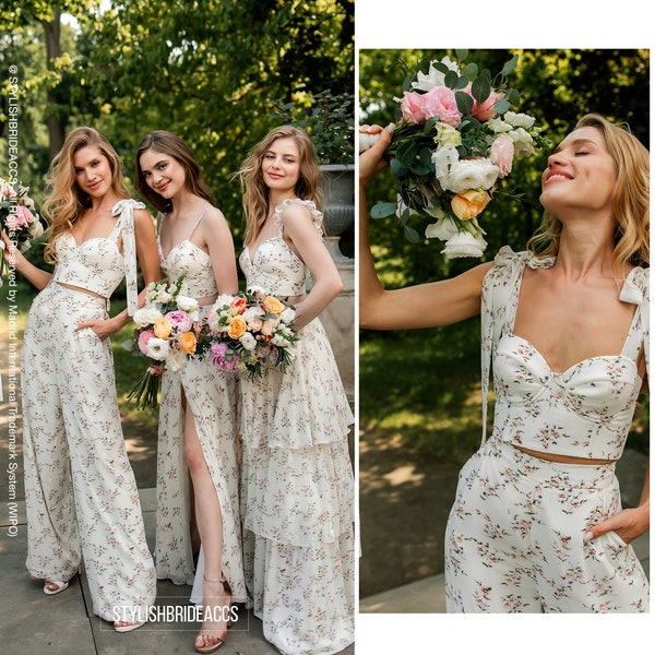 Full Length Chiffon Bridesmaid Dresses Clover main image 0