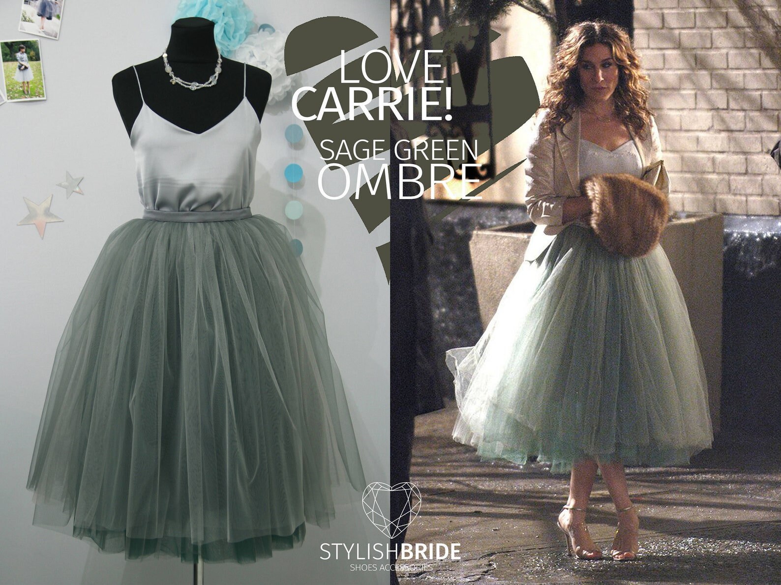 carrie bradshaw green dress