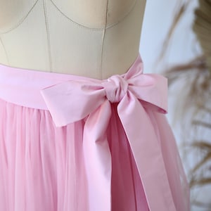 Silk Satin Sash. 70+ Color Palette. Bow for Skirt. Satin Belt Sash. Long Waistband Sash. Bright Pink Belt. Pink Rose Sash for Bridal skirt