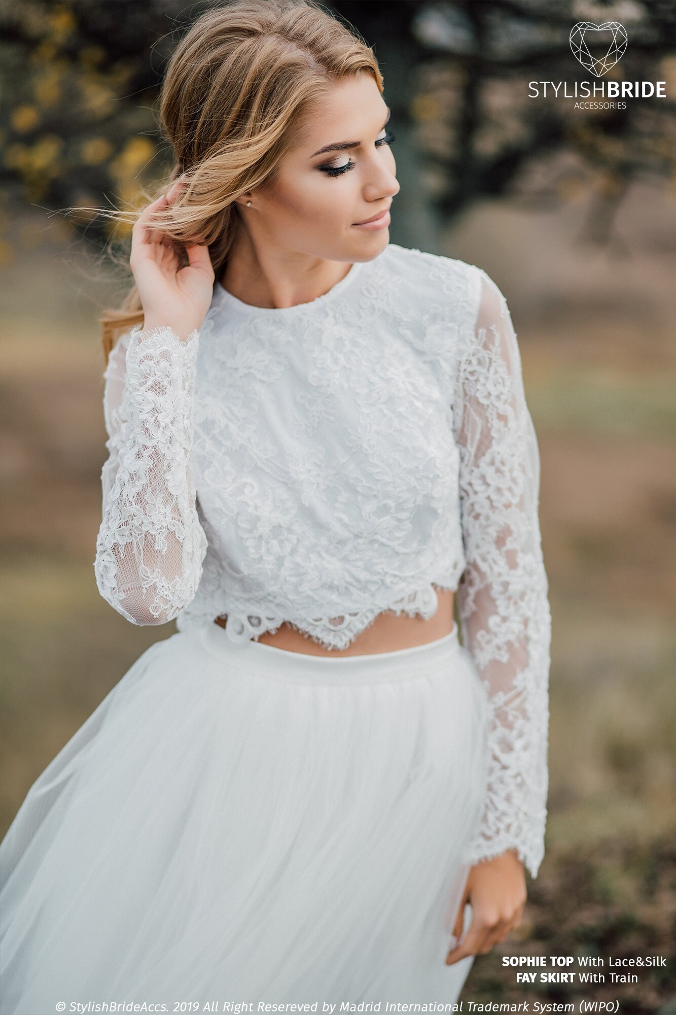 Sophia Boho Backless Bridal Lace Tulle Dress Open Back Simple | Etsy