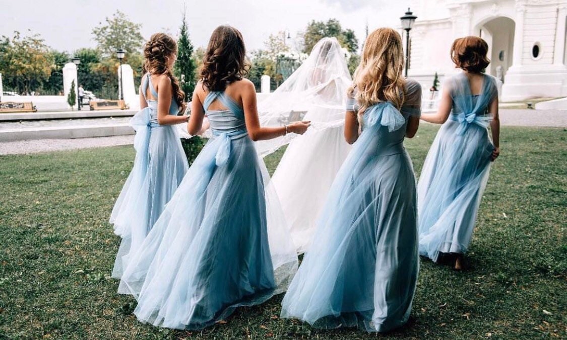 Bridesmaid Dress Blue - Etsy