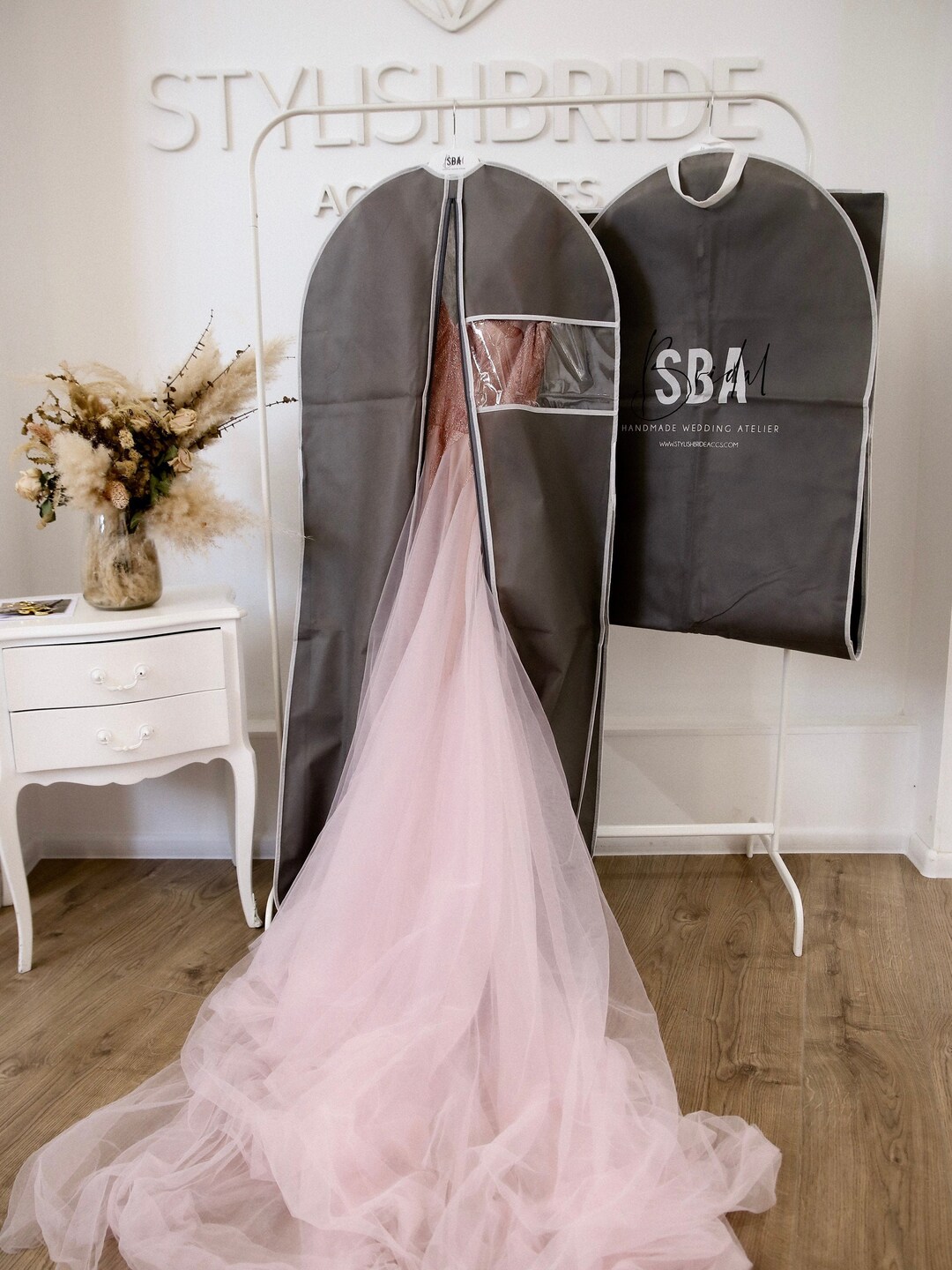 Garment Bags for Dresses, Wedding Carrying Handle Bag for SBA Outfits