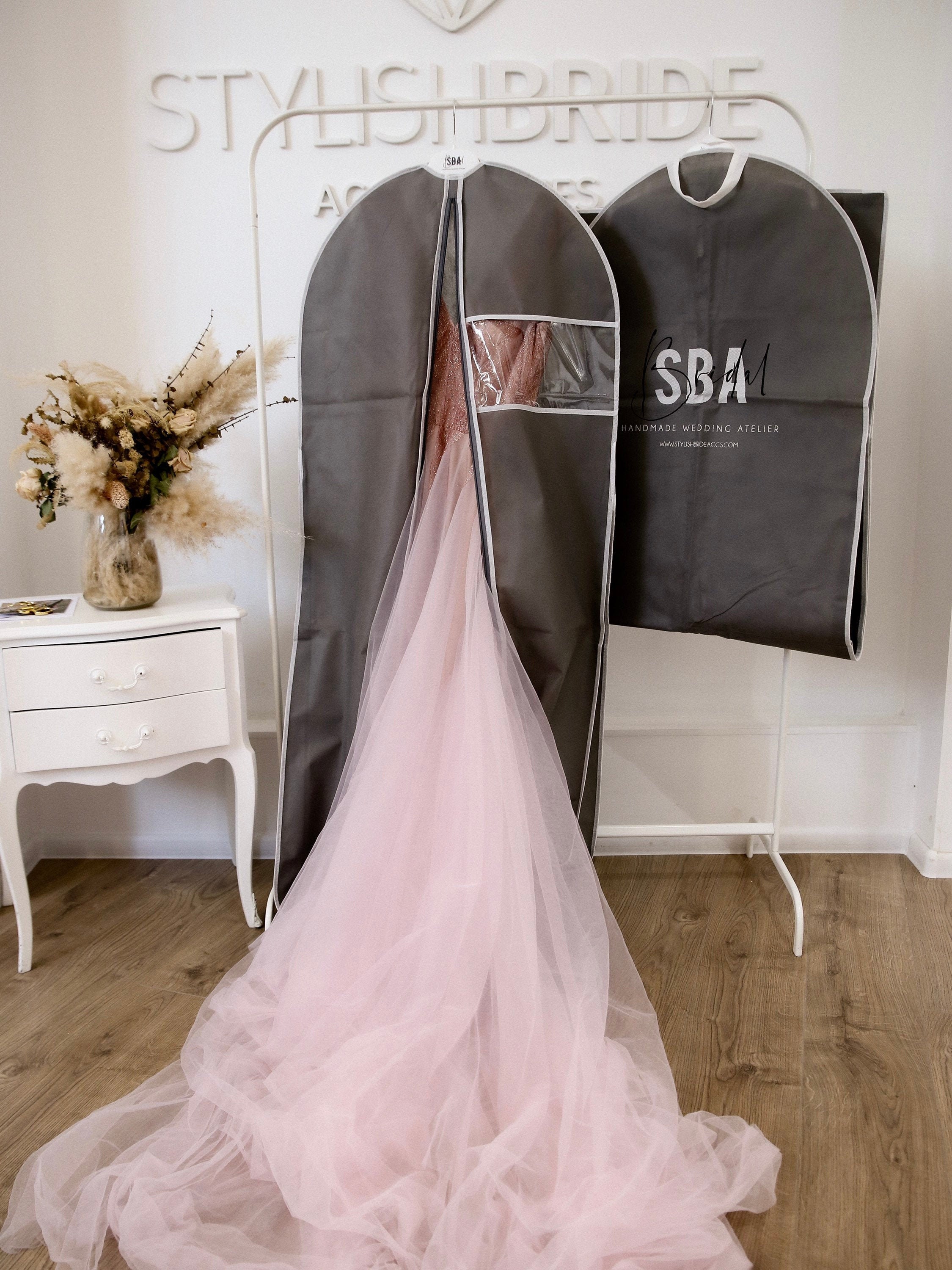 Non Woven Suit Cover Garment Bag Wedding Dress Cover - China