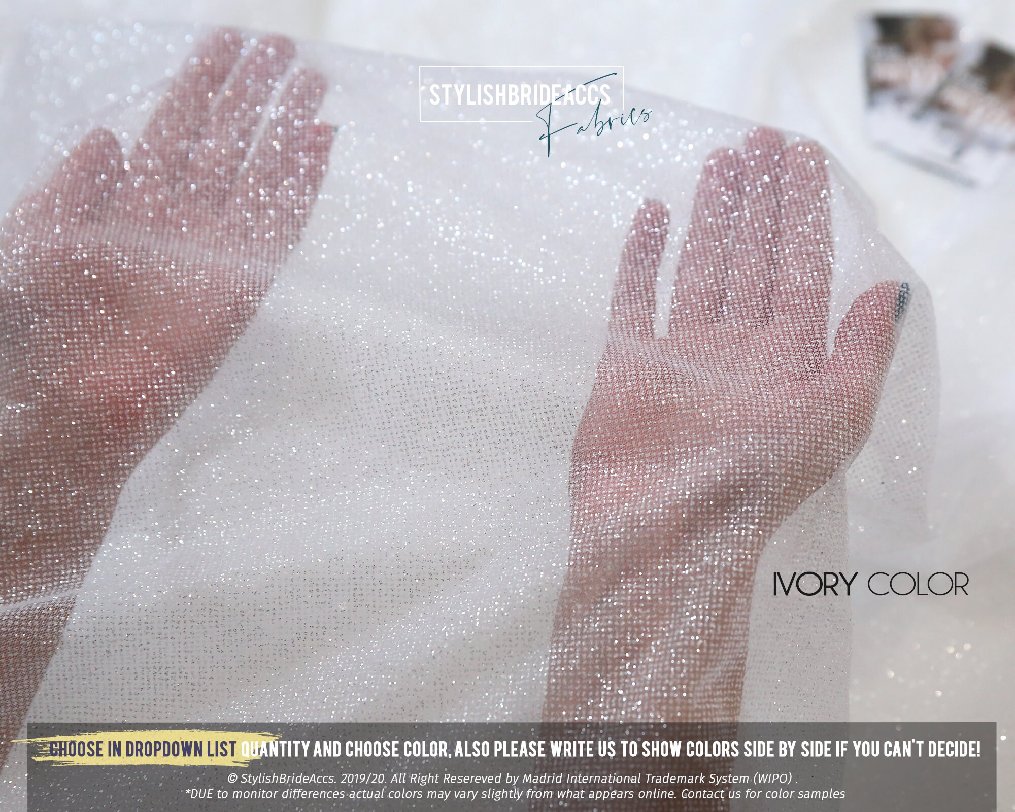 Shimmer Sparkle Glitter Fabric by the Yard Sand Glitter Etsy