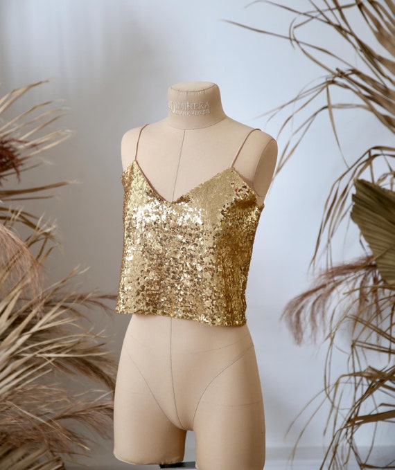 gold sequin top canada