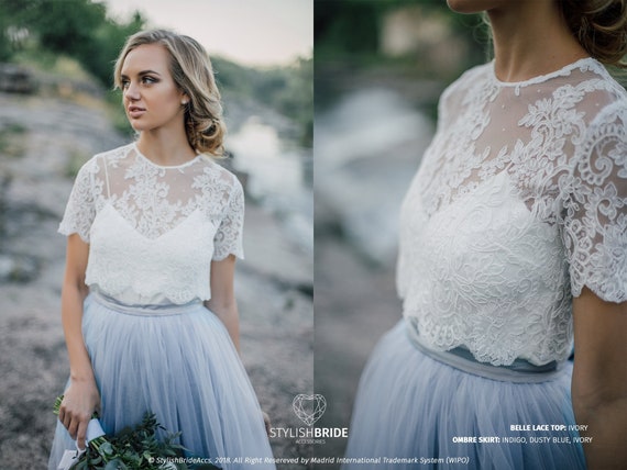 plus white lace top