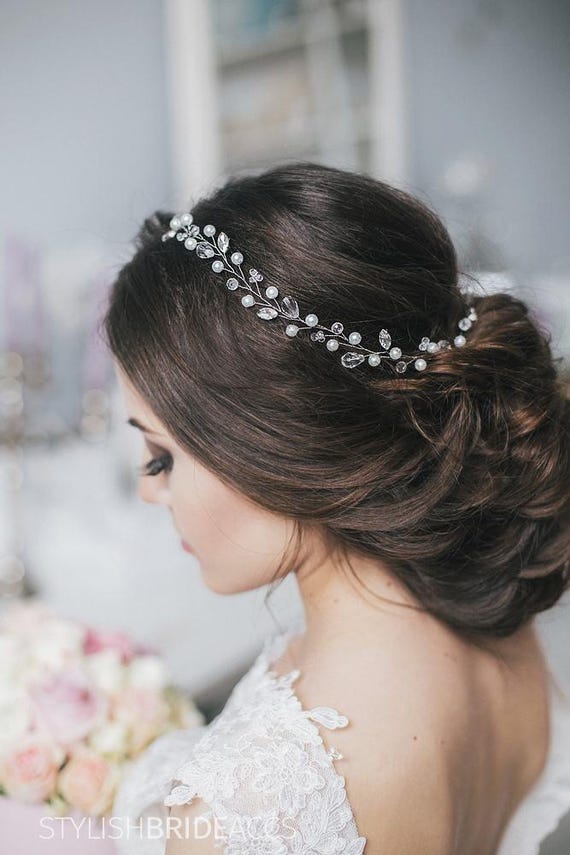 Wedding Crystal Hair Piece Wedding Hair Vine Hair Jewelry Etsy