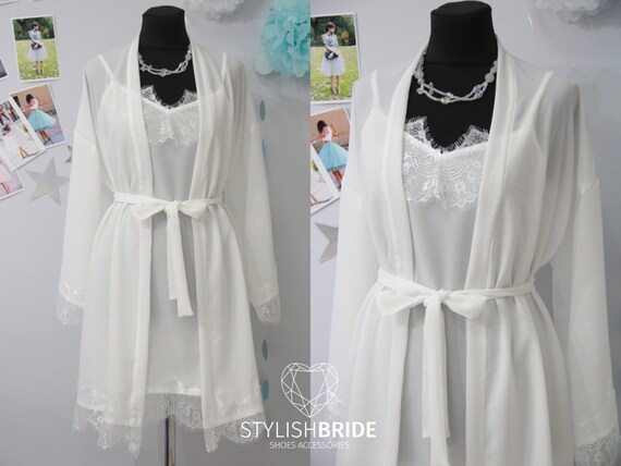 Bridal Robe Lace Set Lace Bridal Robe 