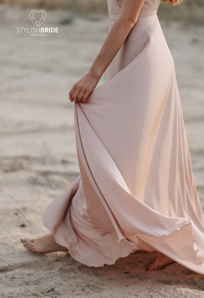 Mermaid Silk Slip Dress Silk Backless Bridal Dress Open Back Etsy