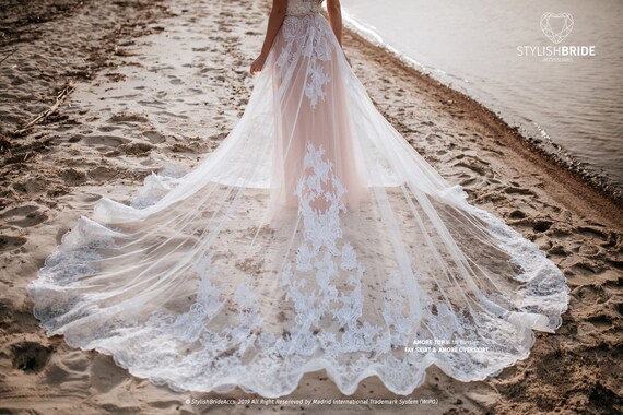 lace overskirt for wedding dress