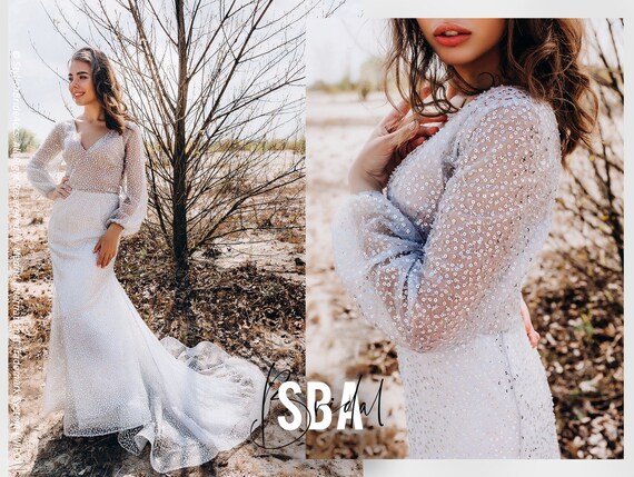 silver engagement dress