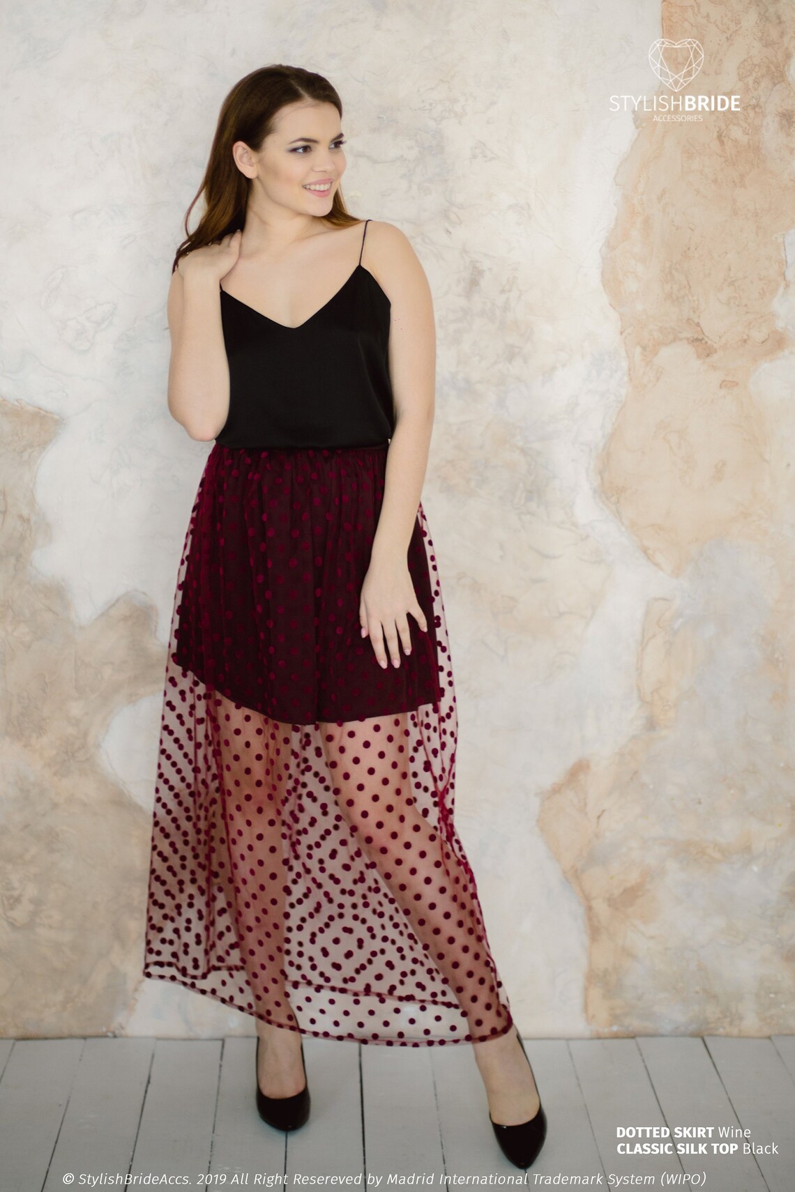 tulle skirt polka dot