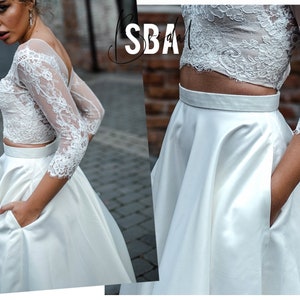 Additional Pockets -  Add Pockets to a Skirt, Personalized Bridal Skirt with pockets,