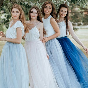 Simple Bridesmaids Separates Color Palette Blue Pink: Mix - Etsy