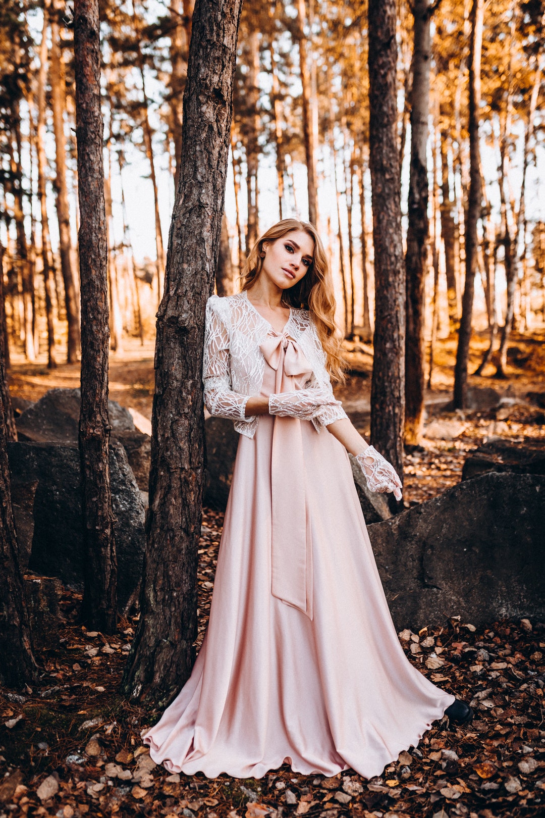 Slip Dress Winter Wedding Satin Lace Detail Maxi Slip Dress Boohoo