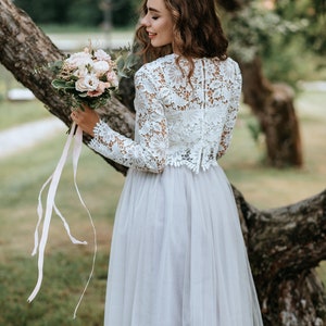 Macrame Bridesmaids Separates: Macrame Lace Crop Top and Light - Etsy