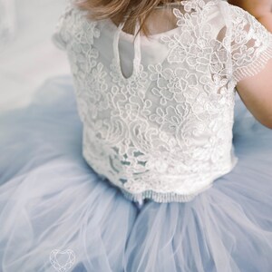 ombre flower girl dress
