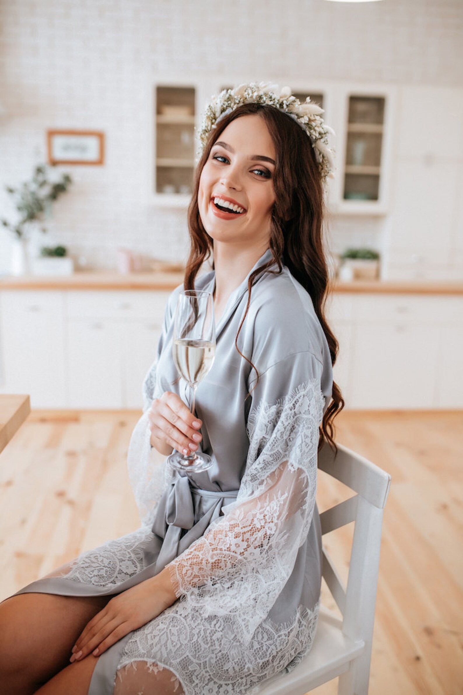 grey silk robes