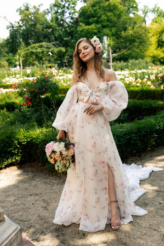 ワンピース [BAU by Bride And You] MADDY Ribbon flared long dress BRIDE AND YOU
