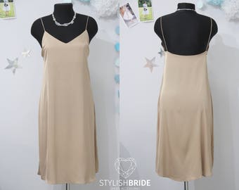 Silk Bridesmaid Dress,  Bridal Nightgown