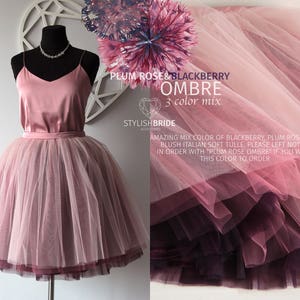 Storm Ombré Skirt Leaf Green 7 Layers Super Puff exclusive handmade layers, Prom Dress Tulle Skirt, Tulle Skirt Christmas image 5