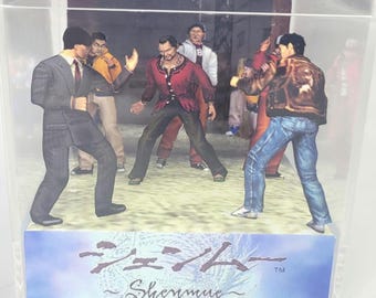 Cubo de exhibición de dioramas del videojuego retro Shenmue I "70 Man Battle"
