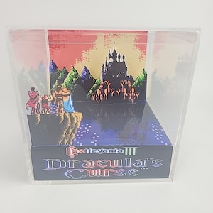 Castlevania III: Dracula&#39;s Curse Retro Video Game Diorama Cube