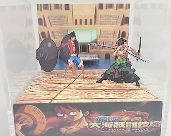 Cubo de exhibición de dioramas de videojuegos retro de One Piece: Great Pirate Colosseum