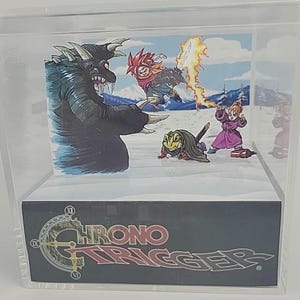 Chrono Trigger Retro Video Game Diorama Display Cube