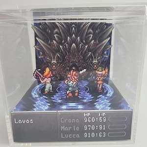 Chrono Trigger Retro Video Game Diorama Display Cube
