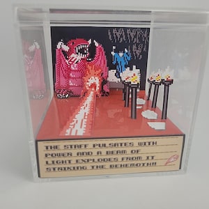 Shadowgate Retro Video Game Diorama Display Cube