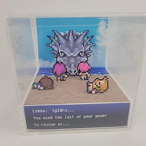 ファイナルファンタジー5 レトロビデオゲーム ジオラマキューブ