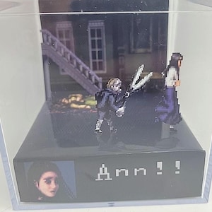 Clock Tower Retro Video Game Diorama Display Cube