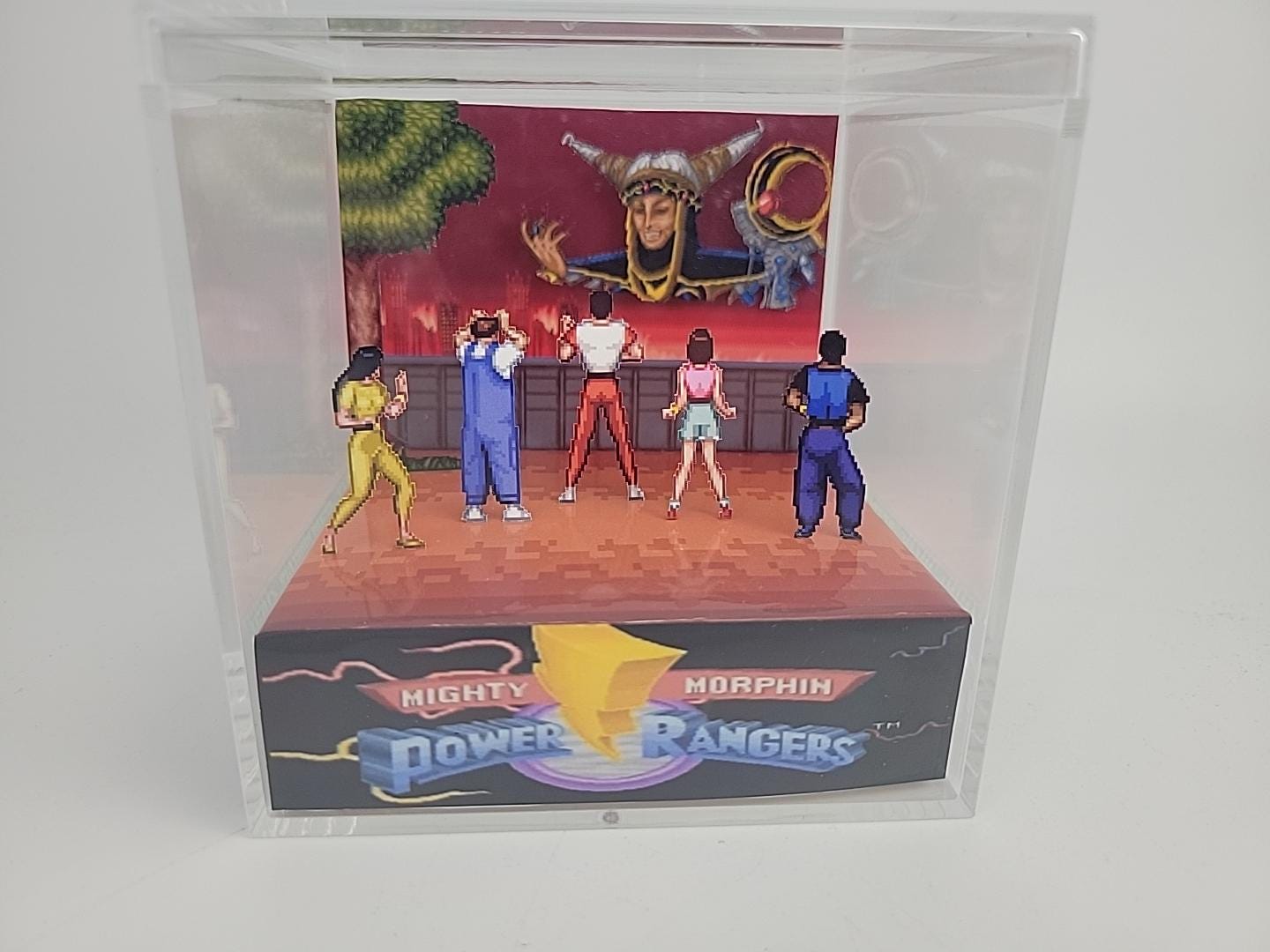 Mighty Morphin Power Rangers Retro Video Game Diorama Display Cube - Etsy