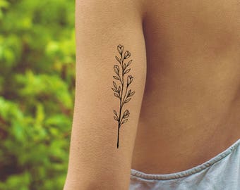 flower tattoo hipster