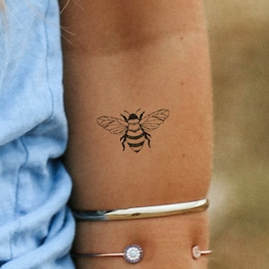 150 Beautiful Bee Tattoos Designs With Meanings 2021  TattoosBoyGirl  Bee  tattoo Sleeve tattoos Insect tattoo