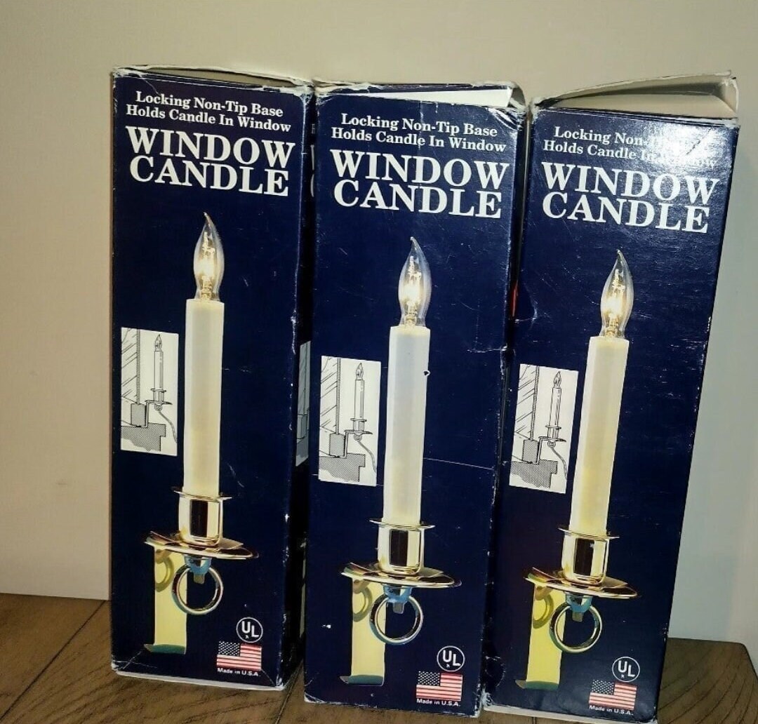 Brass window candles deals