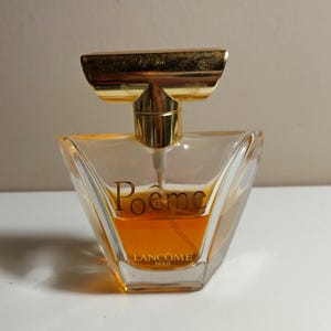 Vintage Lancôme Poême Eau de Parfum – 50ml / 1.7 fl oz – Collectible Perfume Bottle – 1990s Classic
